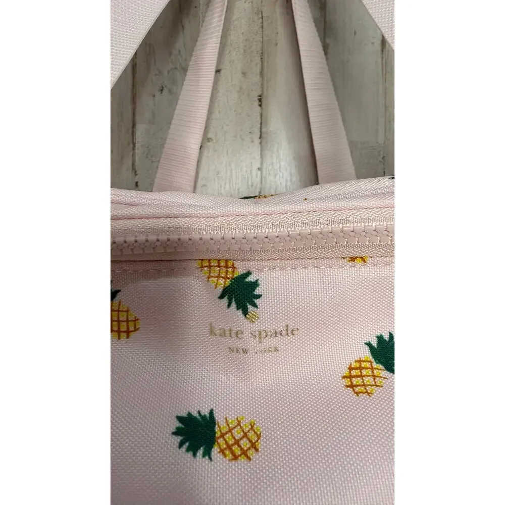 NWT Kate Spade NY‎ Pink Pineapple Print Insulated Cooler Bag